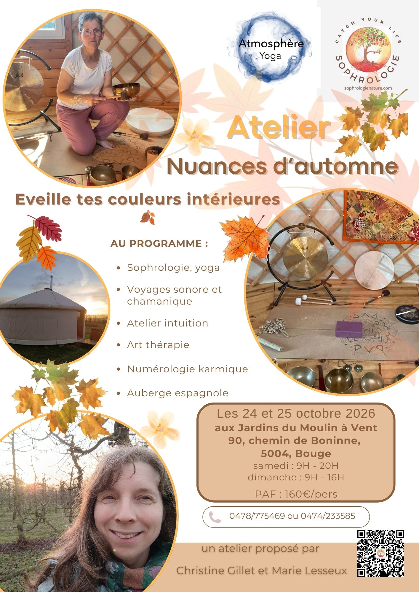 Affiche Atelier Nuances d'Automne - 24 et 25 octobre 2026